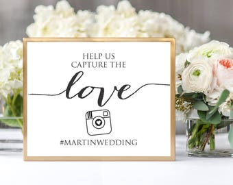 Wedding Instagram Photos Sign, TWO Sizes, Hashtag Photos Sign Instant Download, DIY Sign Printable, Wedding Reception Instagram Sign