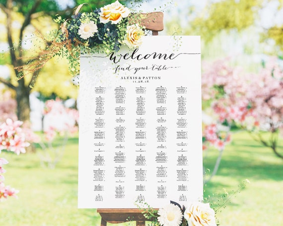 How To Seating Chart Wedding