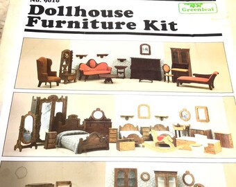 greenleaf 56 piece dollhouse furniture