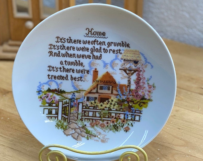 Mother's Day Gift, Home Cottage Kitchen Plate, Farmhouse Kitchen Wall Hanging, Housewarming Gift