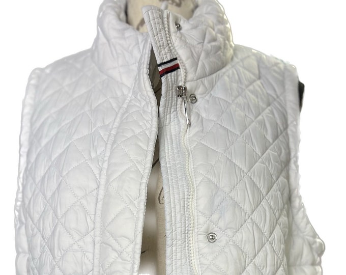 White Winter Vest, Tommy Hilfiger Women’s Vest, Outdoor Wear