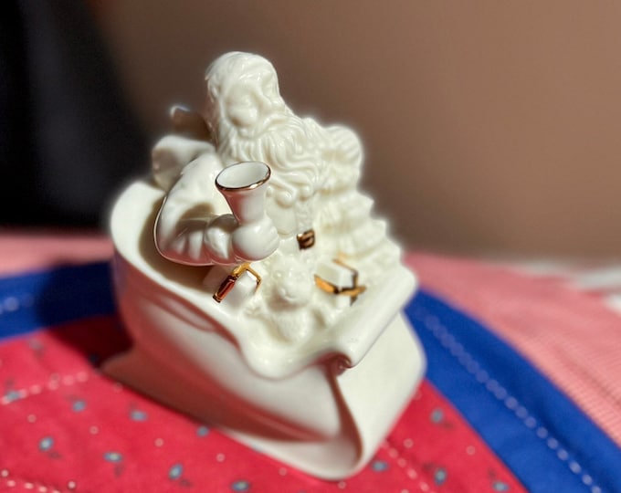 Santa Claus In Sleigh, Lenox Christmas Decoration, Holiday Figurine