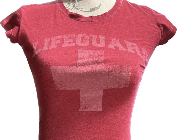 Red Lifeguard Tee Shirt,