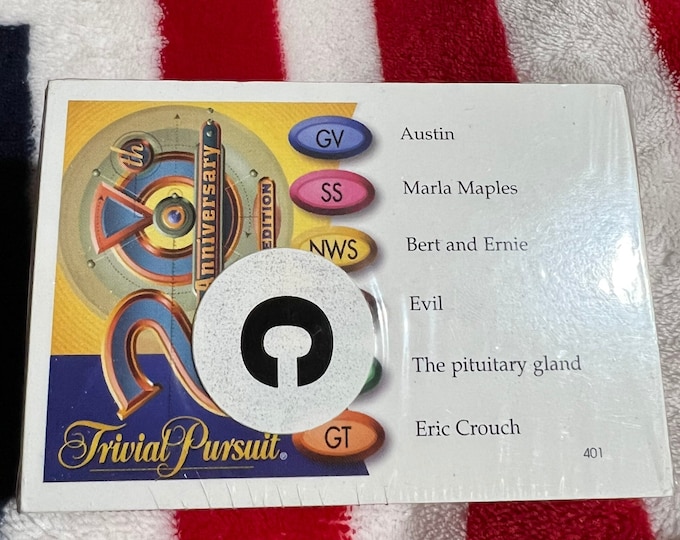 Trivial Pursuit Cards, 2Oth Anniversary, Vintage Family Game