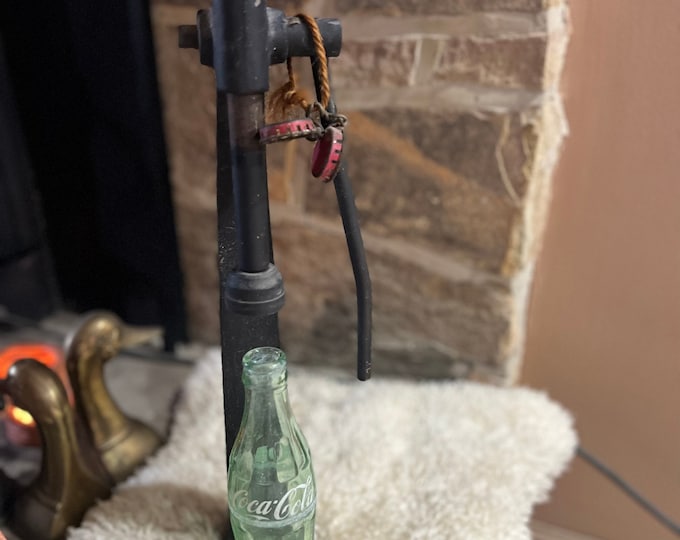 Cast Iron Bottle Capper, Vintage Coke Bottle and Bottle Caps