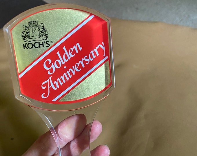 Vintage Bar Tap, Koch’s Golden Anniversary barware