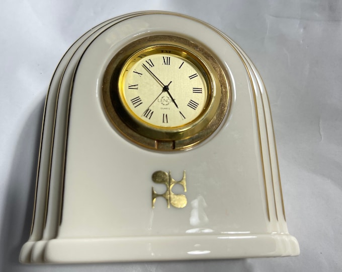 Lenox Clock, Cottage Chic, Miniature Tabletop Home Decor