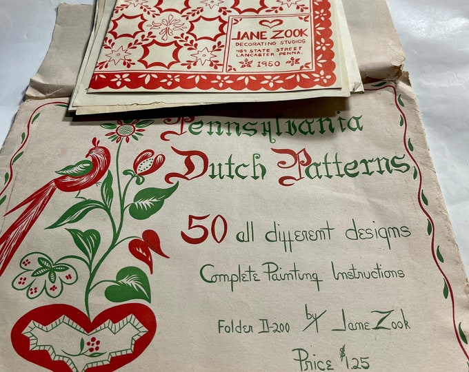 Pennsylvania Dutch Patterns, Vintage Stencil Patterns, Collectible Art Craft