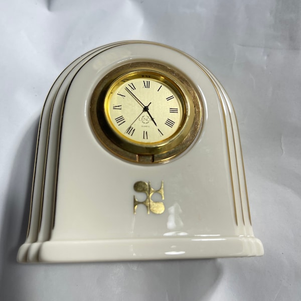 Lenox Clock, Cottage Chic, Miniature Tabletop Home Decor