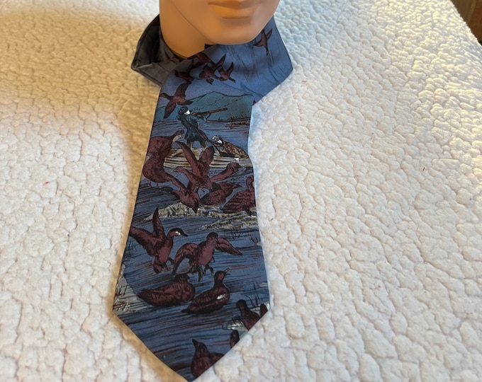 Duck Hunting Necktie, Gift For Him Hunter, Father’s Day