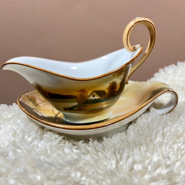 Antique Gravy Boat Etsy
