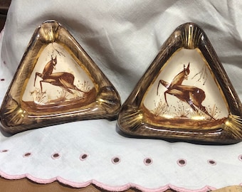 Smoke weed everyday mini handpainted antique ashtray