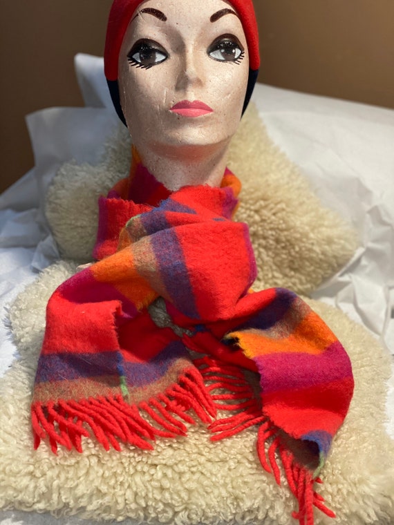 Unisex Colorful Scarf, Merino wool scarf, Irish w… - image 7