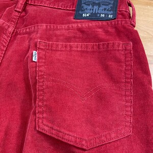 Levis Corduroy Jeans, Burnt Orange Unisex Pants image 3