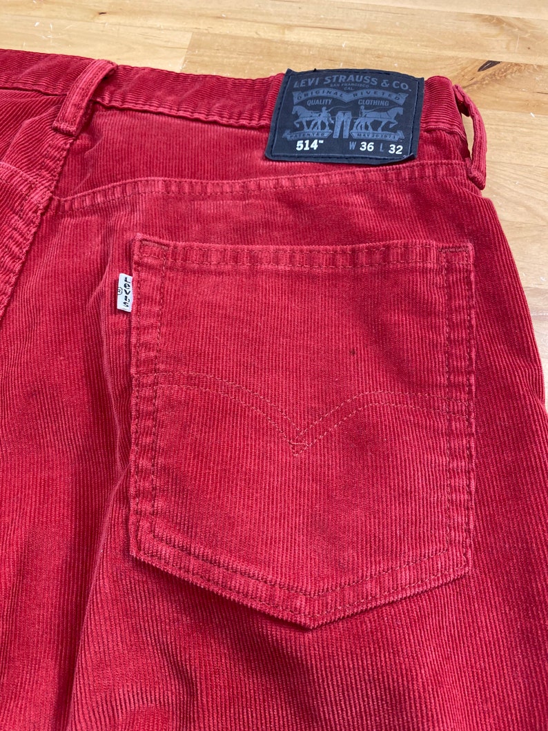 Levis Corduroy Jeans, Burnt Orange Unisex Pants image 3