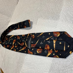 Golfer Necktie, Vintage Golf Club Tie, Handmade Silk Mens Neckwear image 10