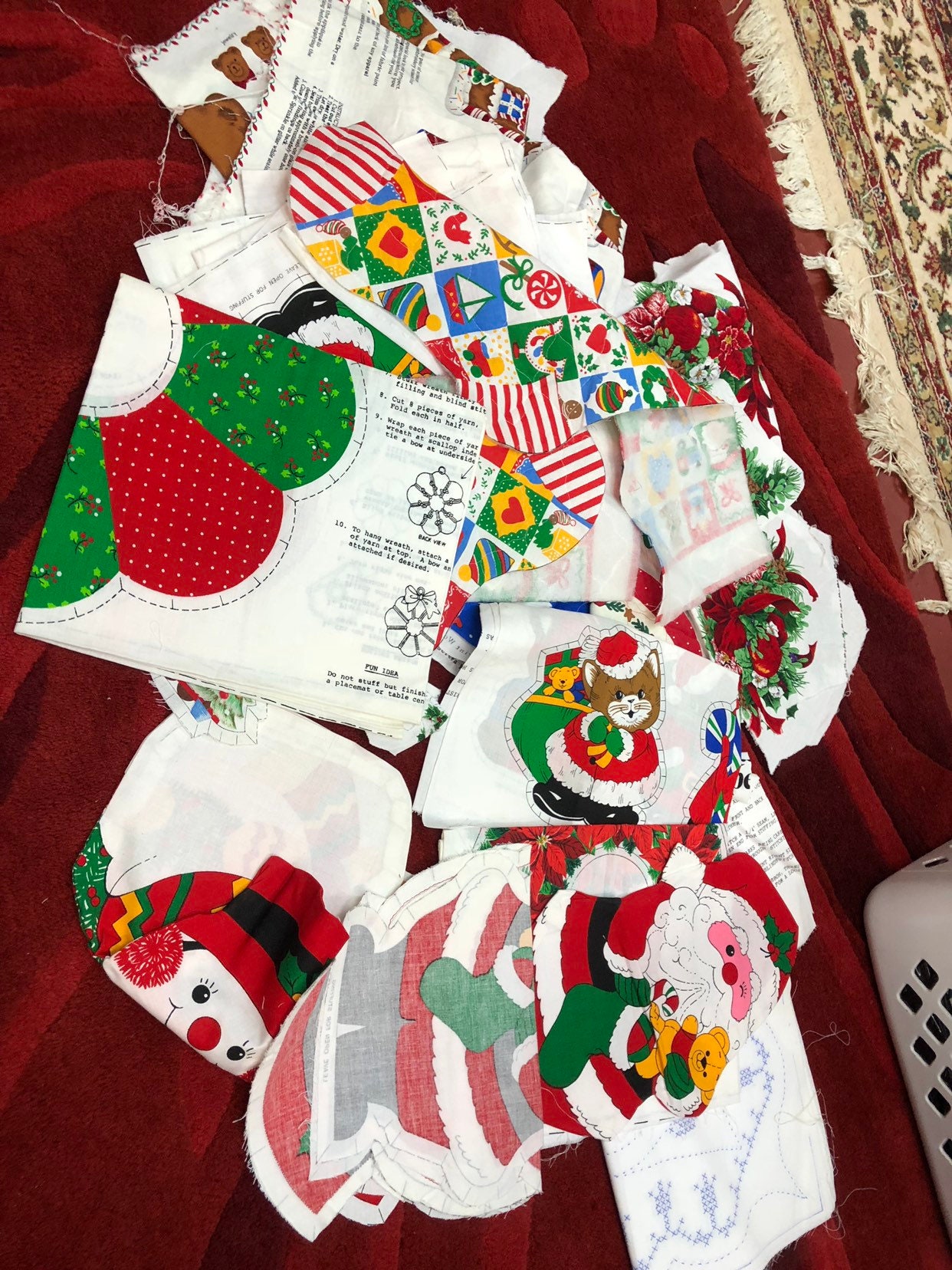 Fabric Christmas Craft Patterns - Holiday Panel Patterns