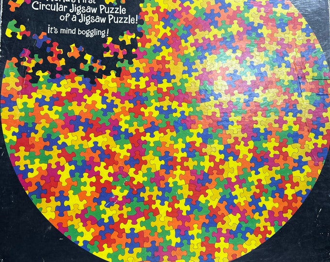 Vintage Jigsaw Puzzle, Circular Springbok, The Puzzler Collectible