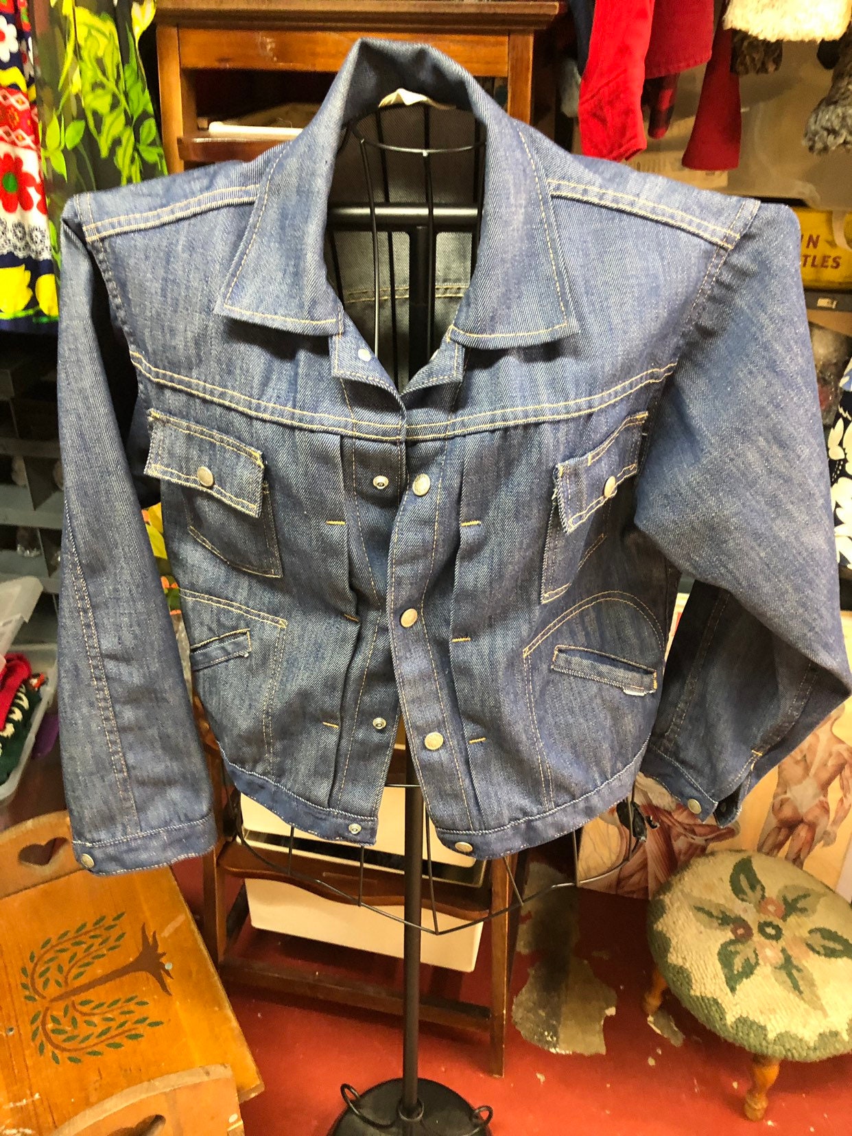 blue jean work jacket