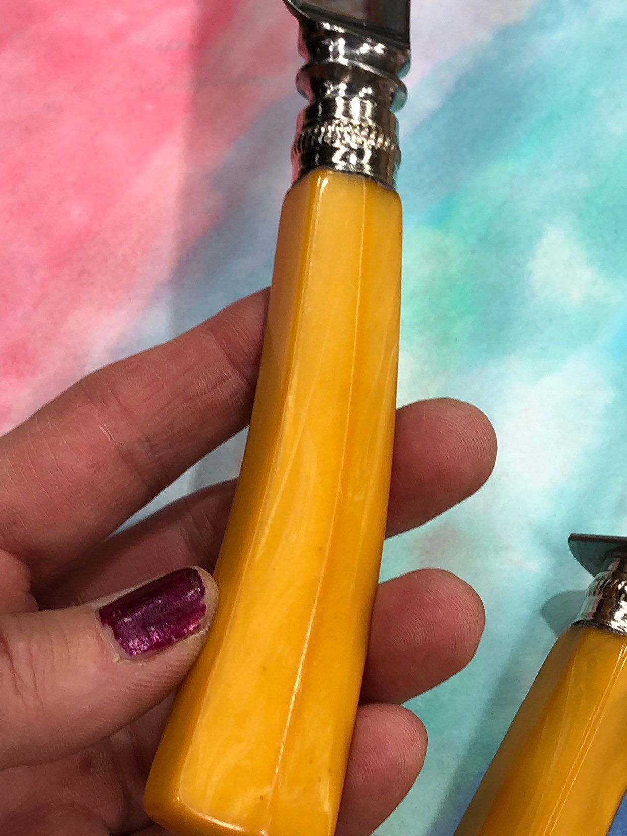 Carving Knife Set, Vintage Thanksgiving Turkey Carving Knife and Fork Set