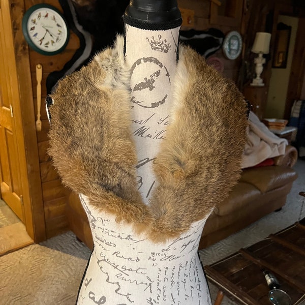 Retro Fashion Rabbit Fur Collar, Sewing Accessories, Vintage Costume