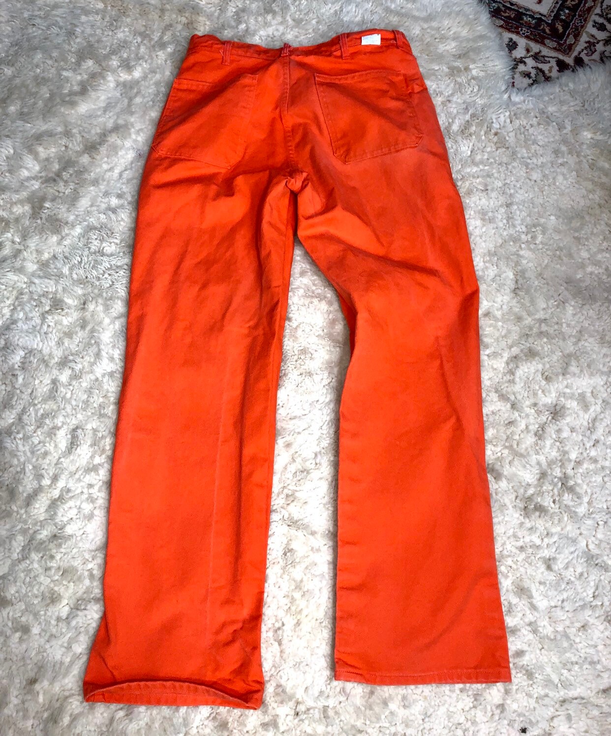 Orange Work Pants, Hunter Orange Jeans, Halloween Dungarees