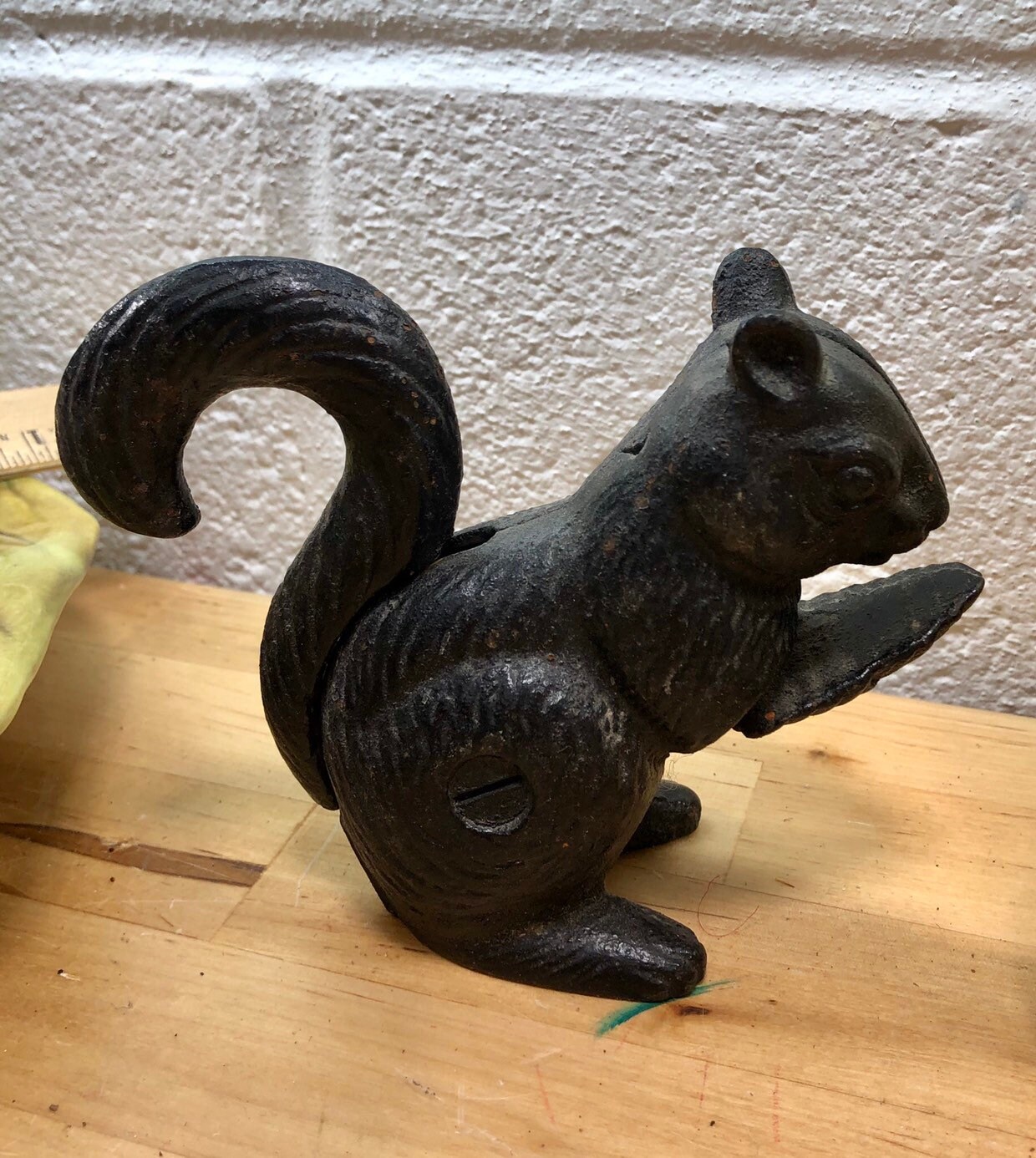 Vintage Black Cast Iron Squirrel Nutcracker - Father’s day Gift