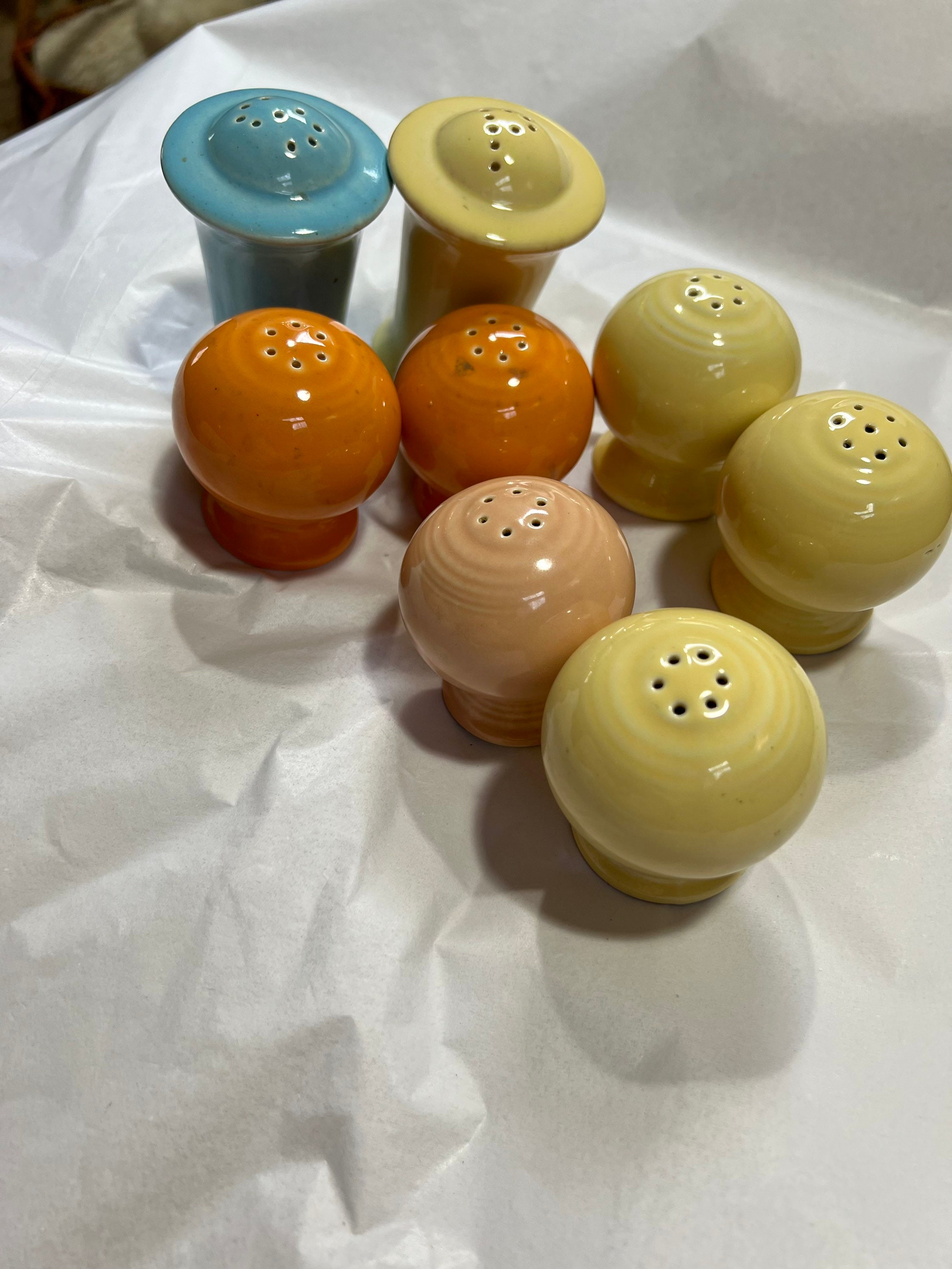Fiestaware salt and pepper shakers sale