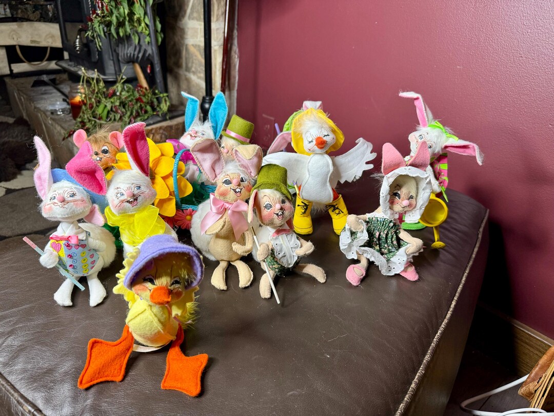 Annalee Collectible Dolls Lot, Easter Spring Holiday Theme, Easter ...