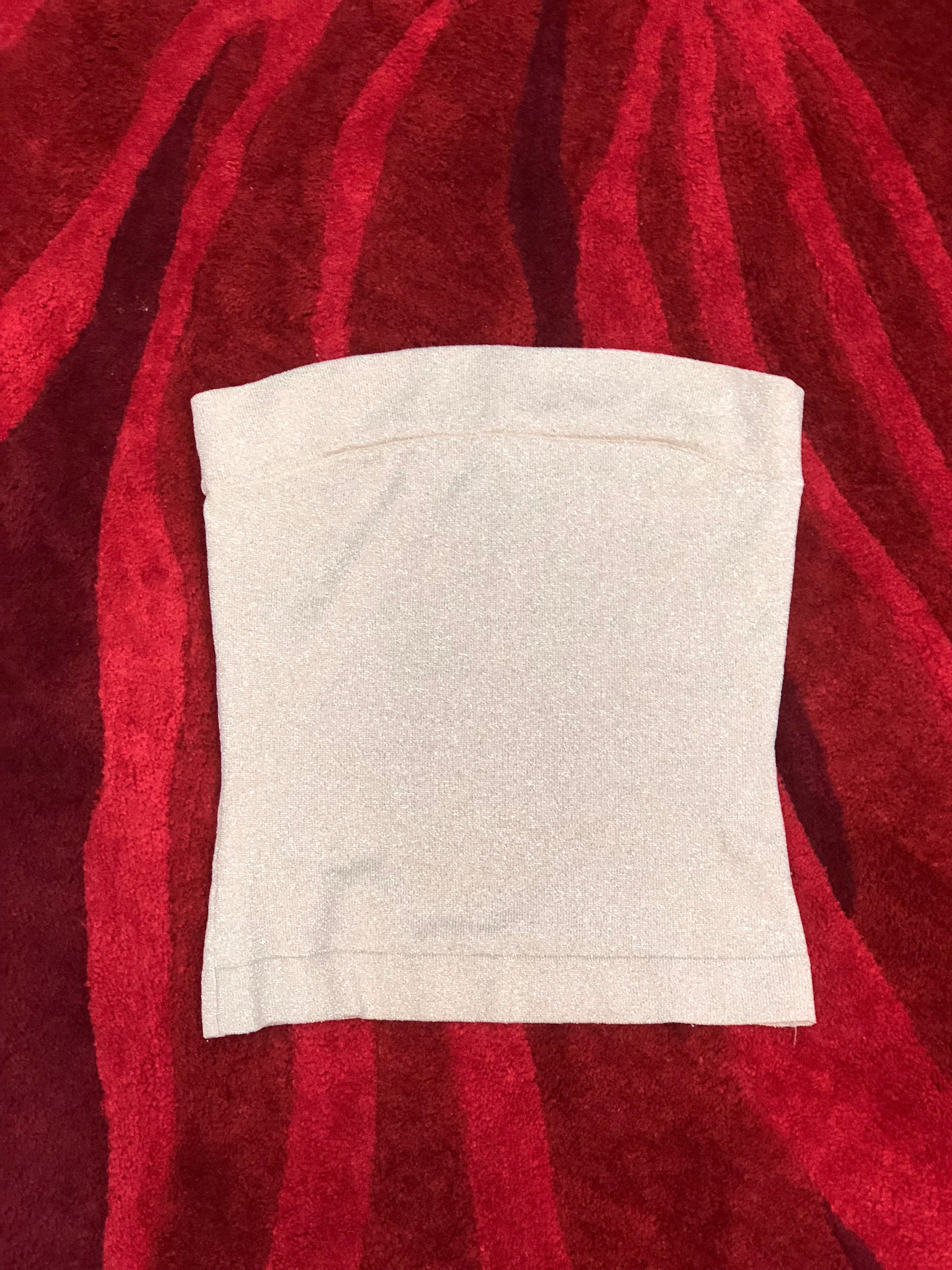 Gold Sparkle Tube Top 70's style fashion tube top Party Shirt