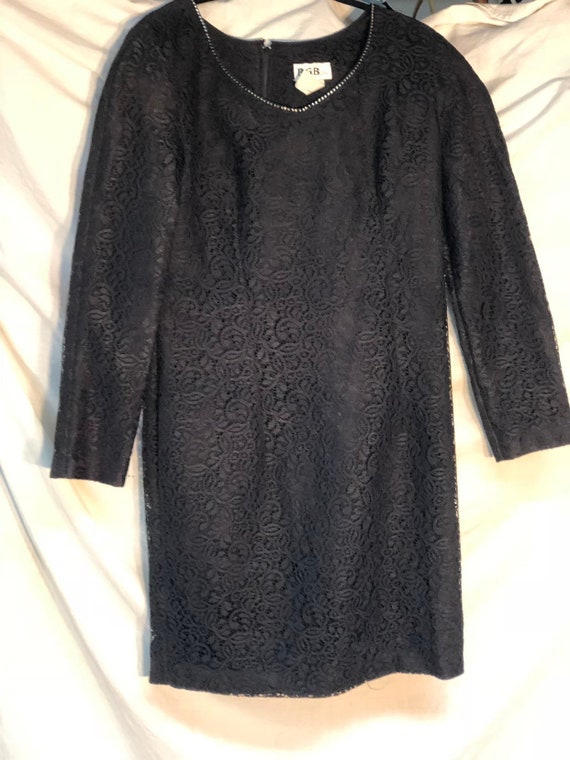 Black Lace Vintage Dress, Little Black Dress, Fun… - image 1