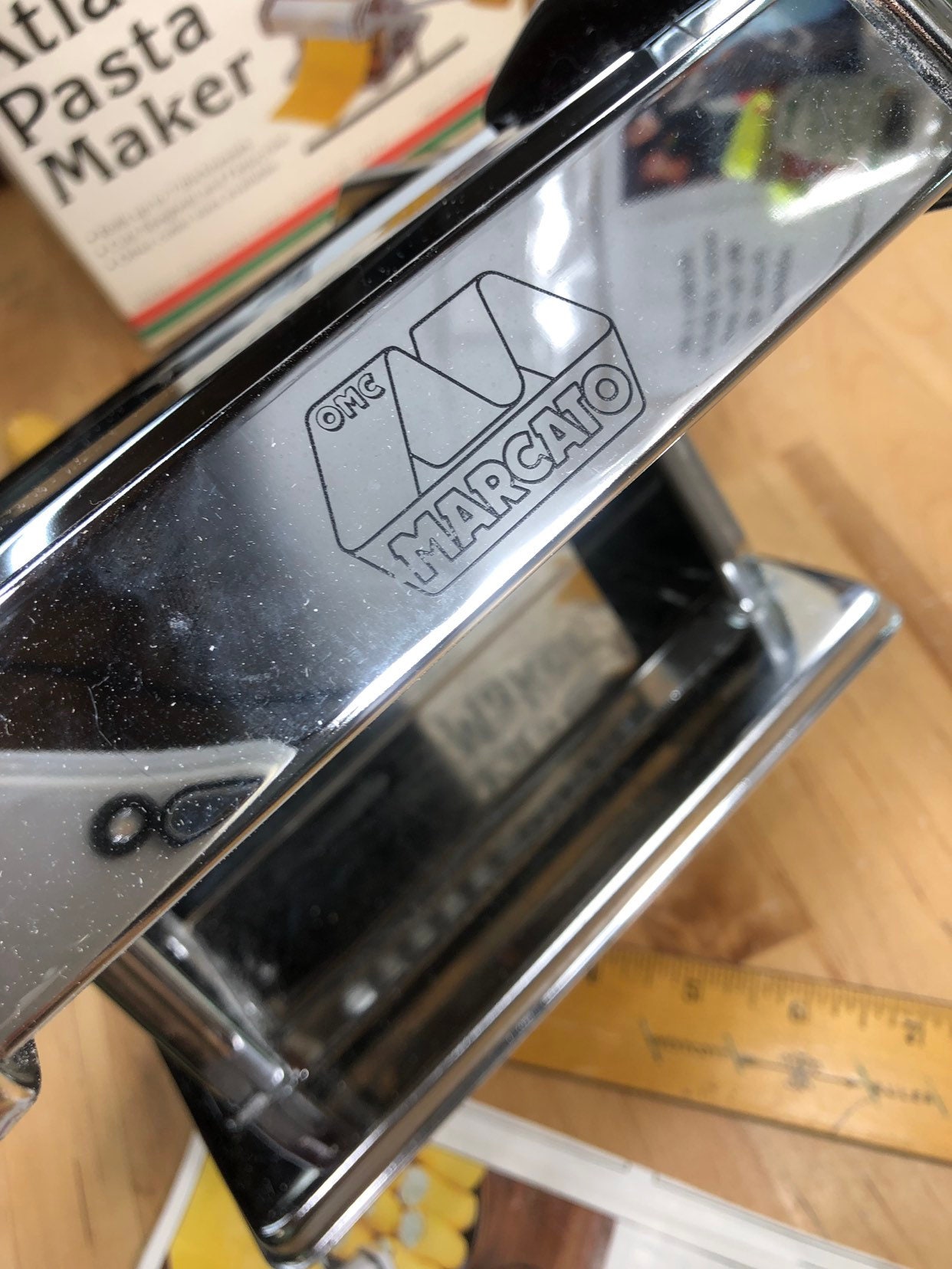 Atlas Pasta Maker Spaghetti and Fettuccine Stainless Steel Villaware Classic Italian Kitchenware