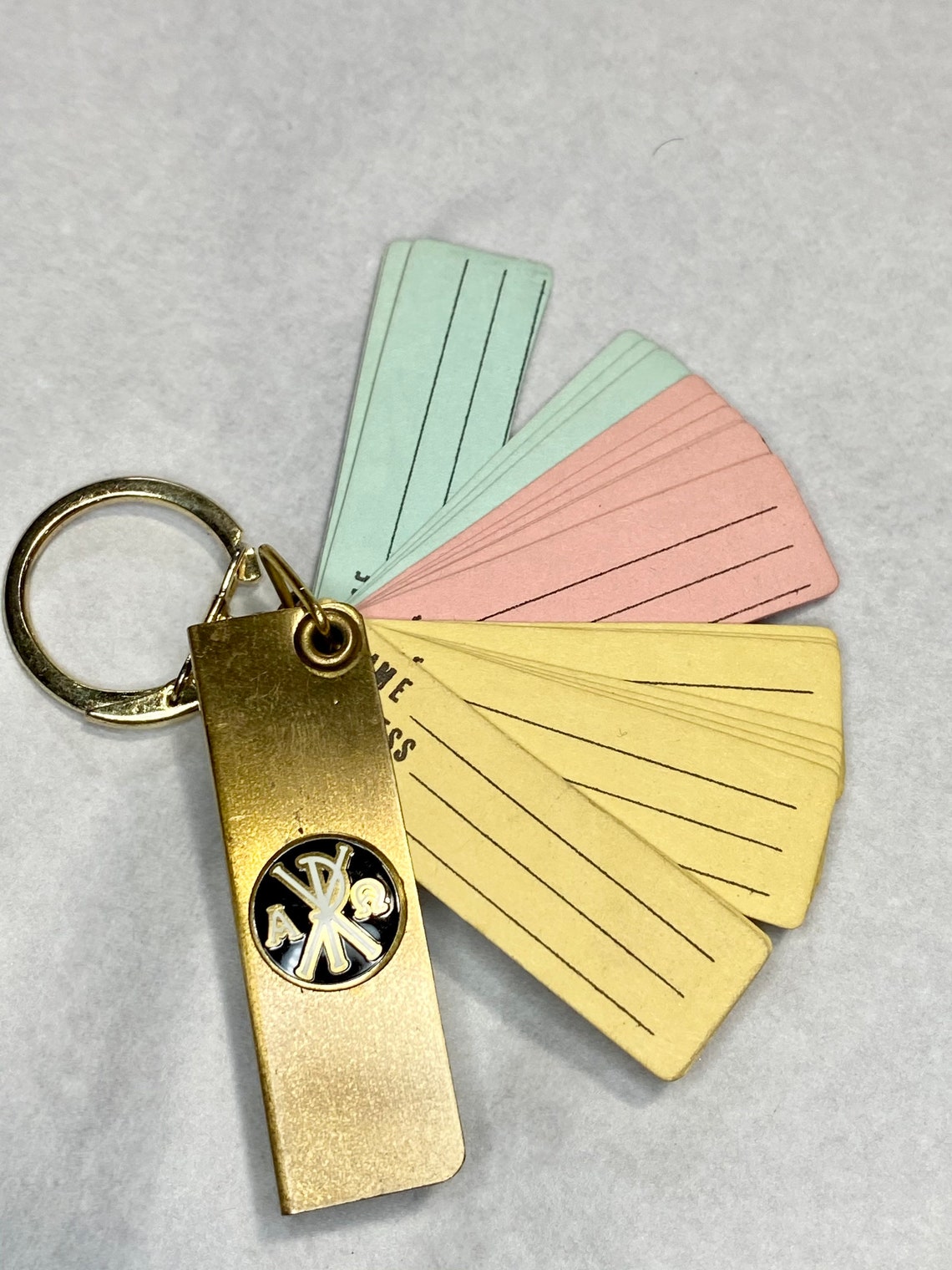 Retro Keychain Address Keeper Key Holder unique accessory Etsy