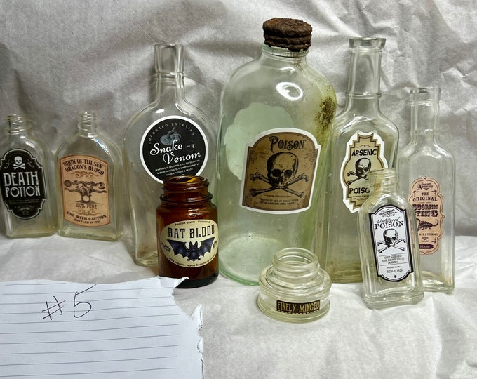 Handmade Faux Potion Display Bottles, Air Plant Vases, Plant Propagation Jars