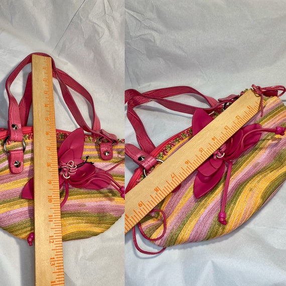 Summer Beach Purse, Striped Beach Handbag, Hot Pi… - image 5