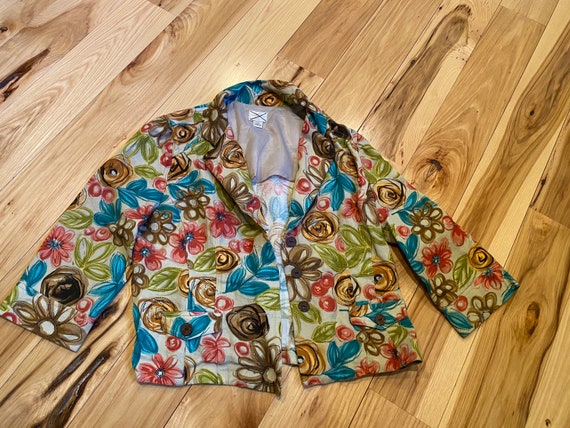 Floral top summer jacket