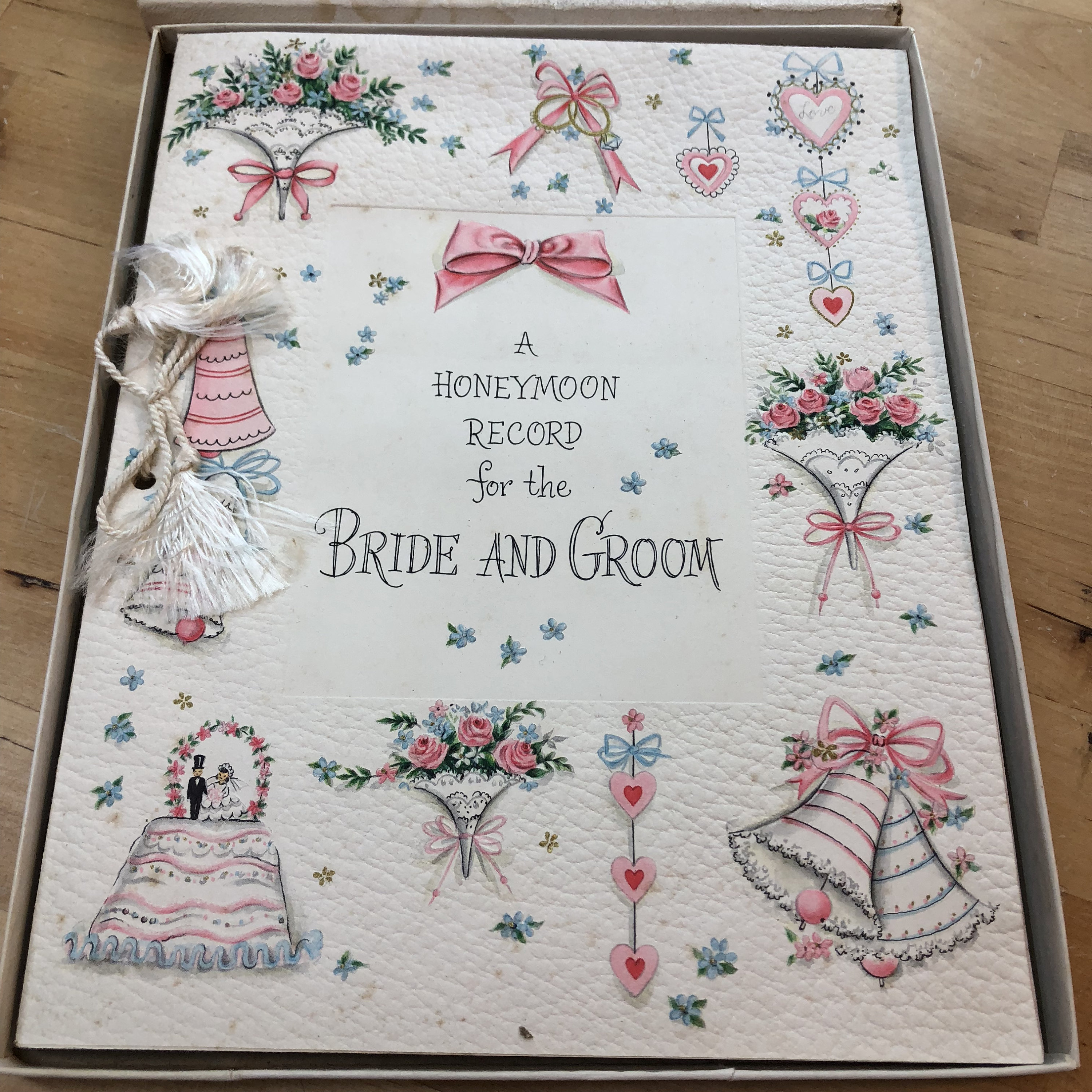 Vintage Hallmark Wedding Gift A Honeymoon Record For The Bride And