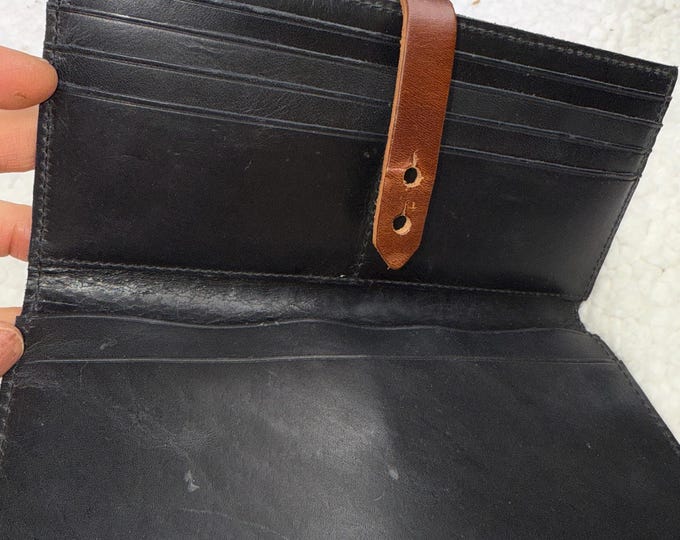 Leather Wallet Long Madewell Credit Card Cash Check Unisex