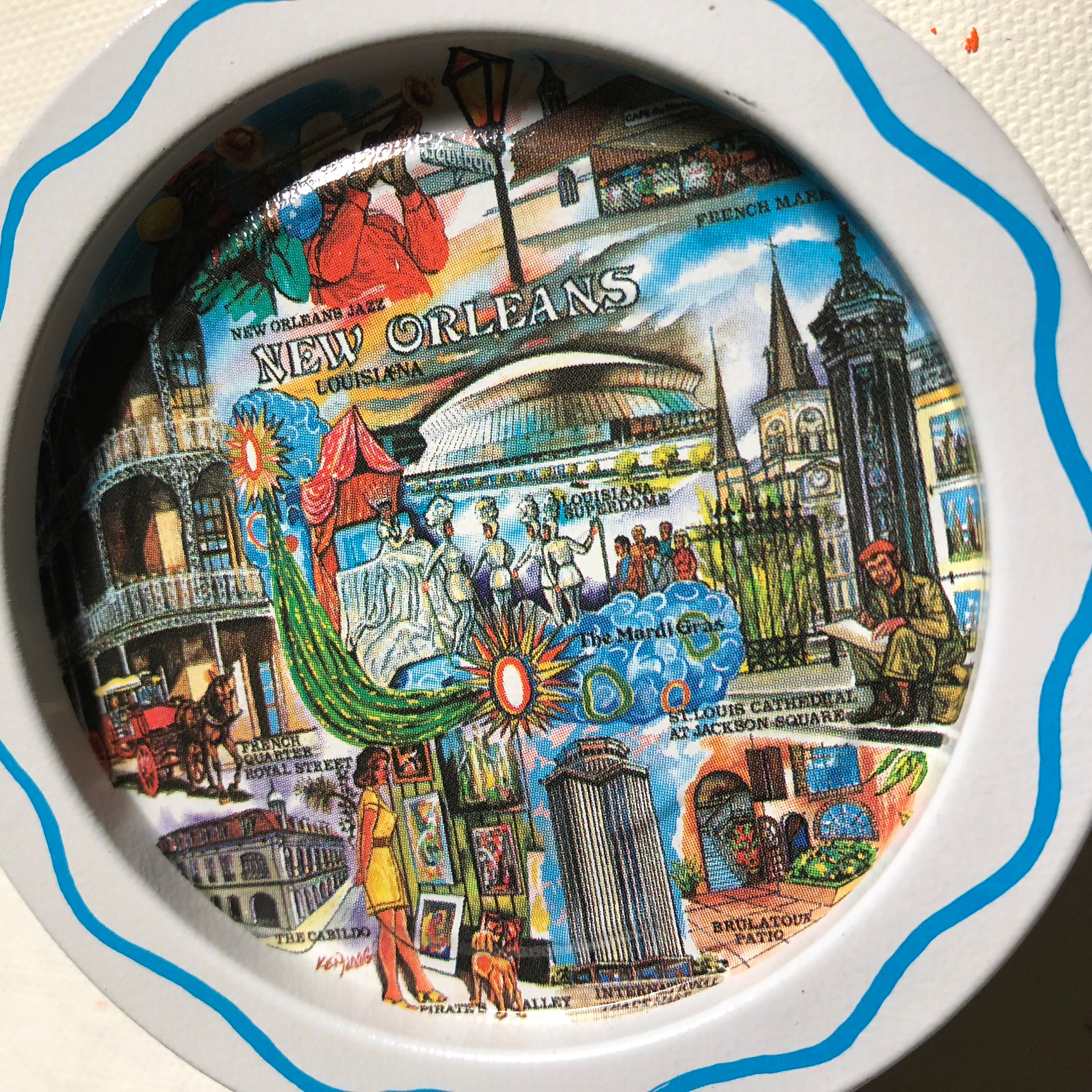 New Orleans Louisianna Vintage Coaster Set of 6 souvenir barware