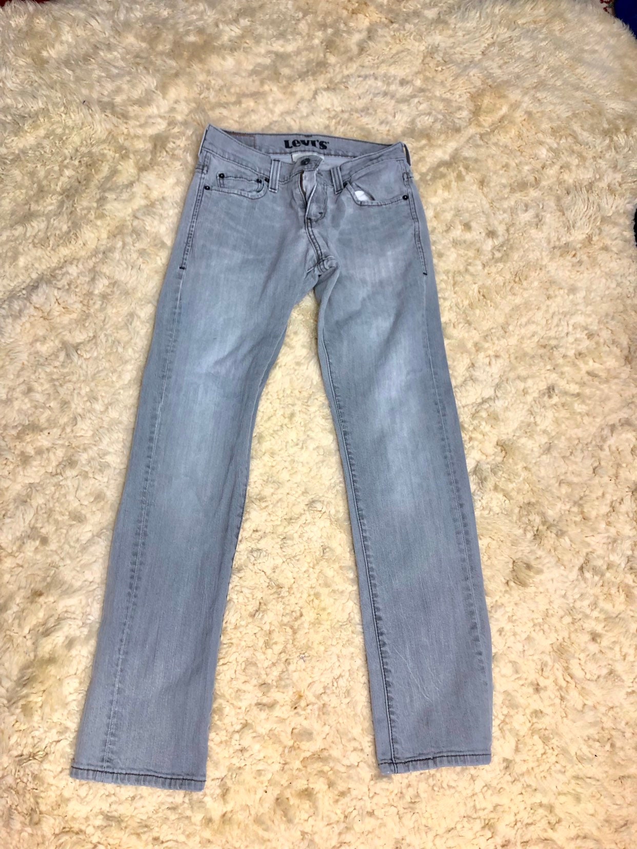 Gray Levi's Jeans Levi Strauss Gray Denim Men's Jeans