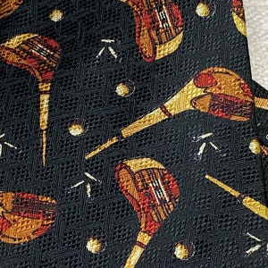 Golfer Necktie, Vintage Golf Club Tie, Handmade Silk Mens Neckwear image 6