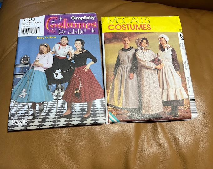 Halloween Sewing Patterns, Costumes For Adults, Simplicity and McCall’s,