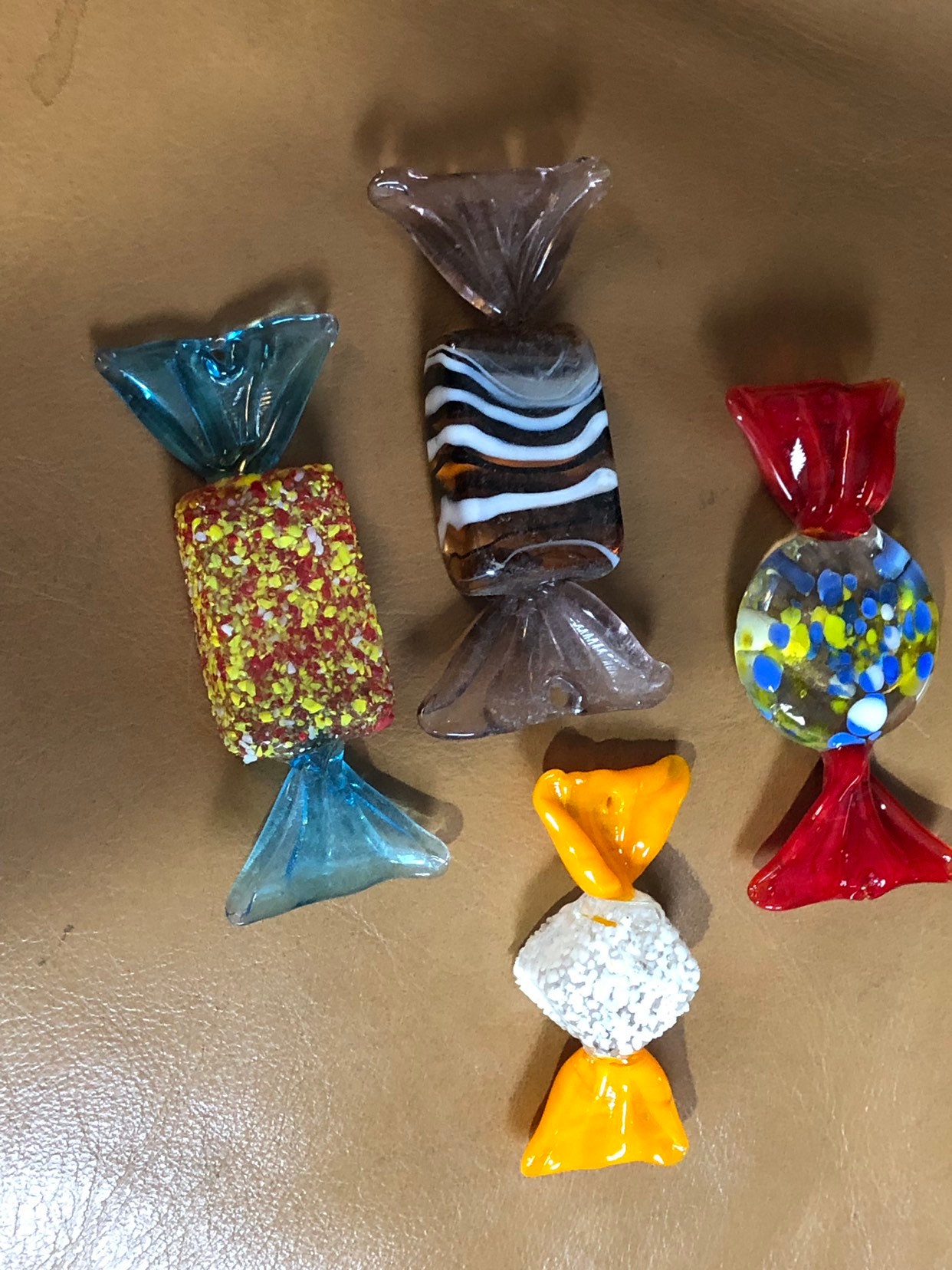 Colorful Glass Candy Display Candy Figurines