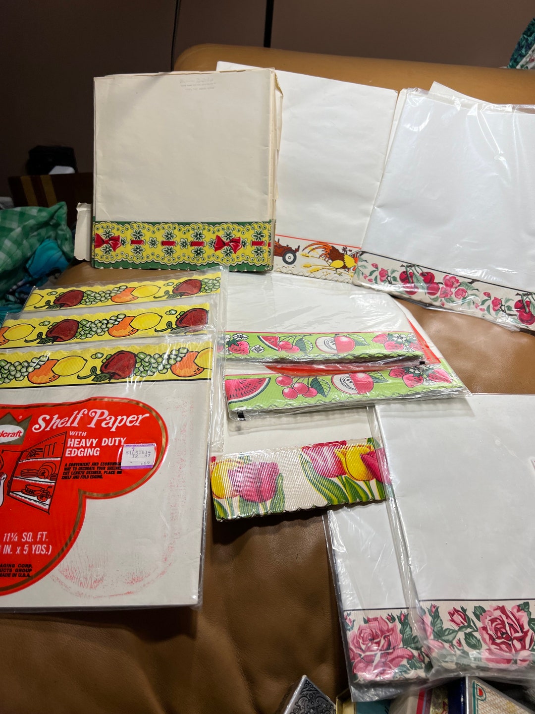 Vintage Shelf Paper Mid Century Retro Kitchen Cottagecore Etsy