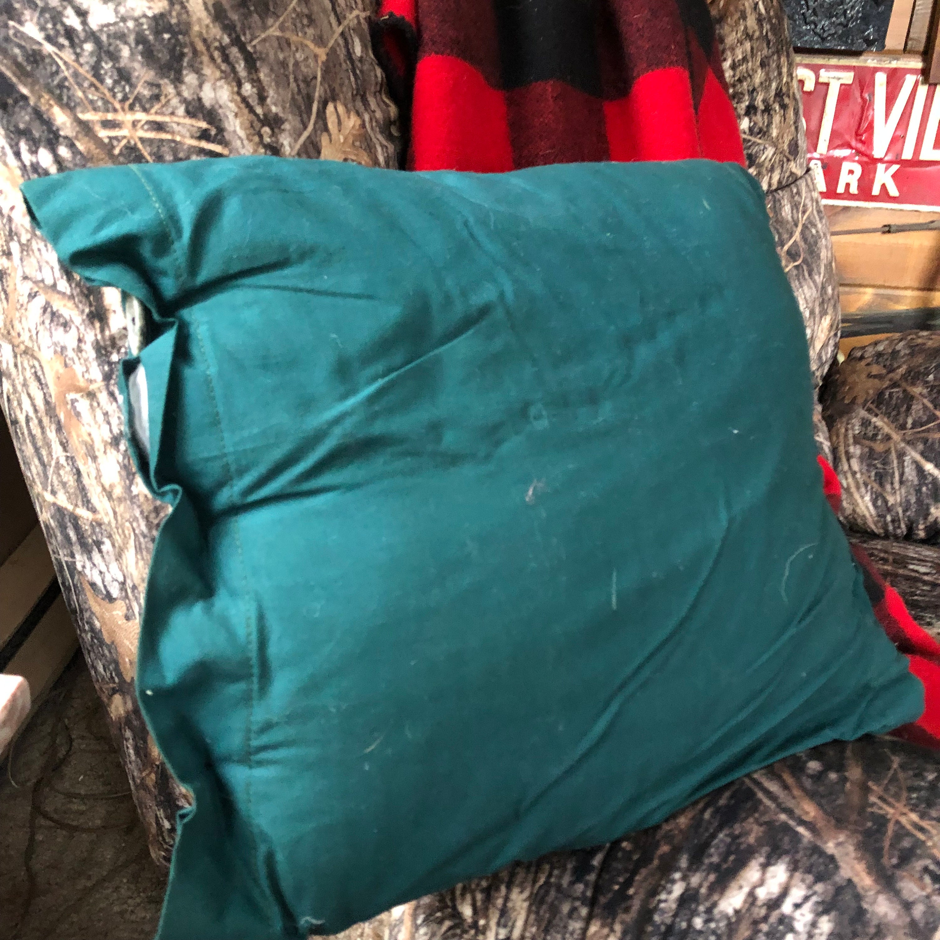 Quilter's Pillow, Fat Quarters Cushion, Handmade Sewing Decorative Pillow