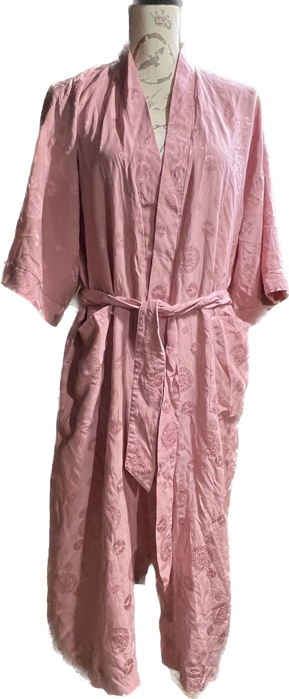 Vintage unisex silk robe Gem