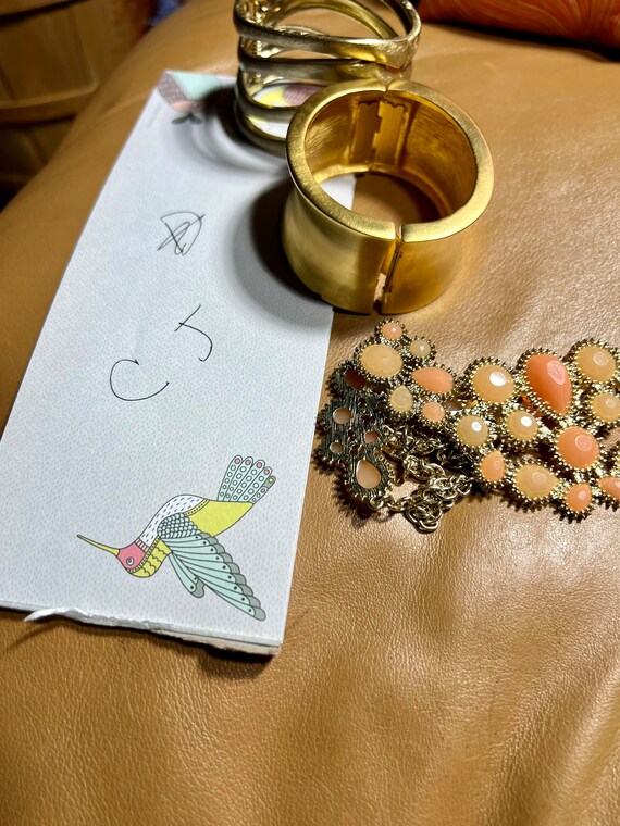 Chunky Bracelets and Statement Necklace, Costume … - image 8