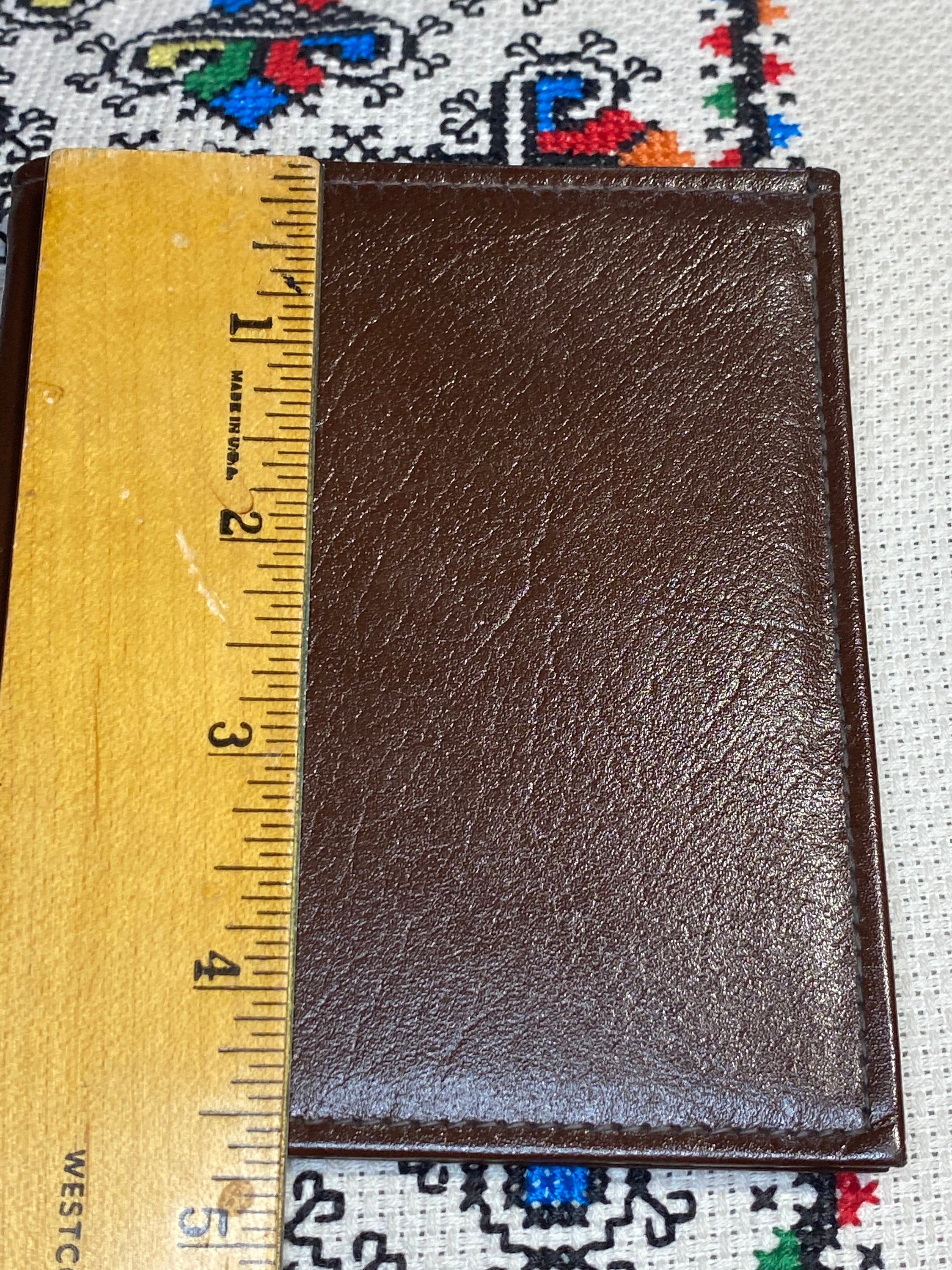 Vintage Brown Leather Men’s Wallet Top Grain Cowhide Wallet Made in