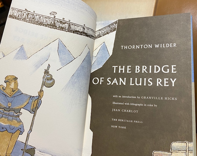 The Bridge Of San Luis Rey, vintage, hardcover book With Hard Cover Sleeve