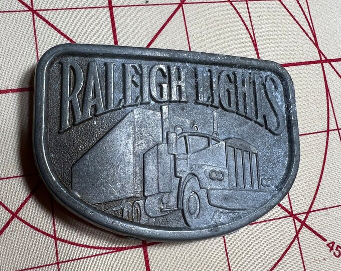 Western Belt Buckle, Unisex Country Concert, Raleigh Lights